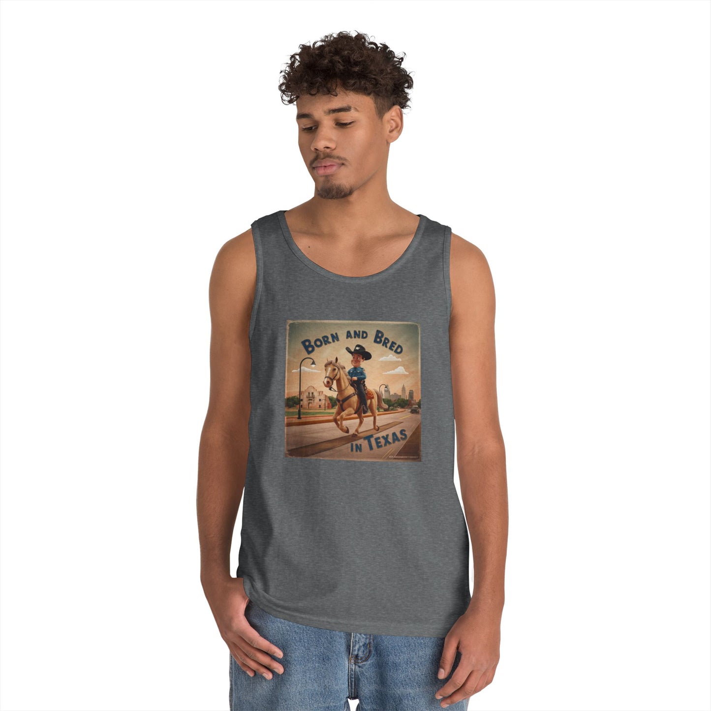 Tank Top - BORN AND BRED TEXAS Design