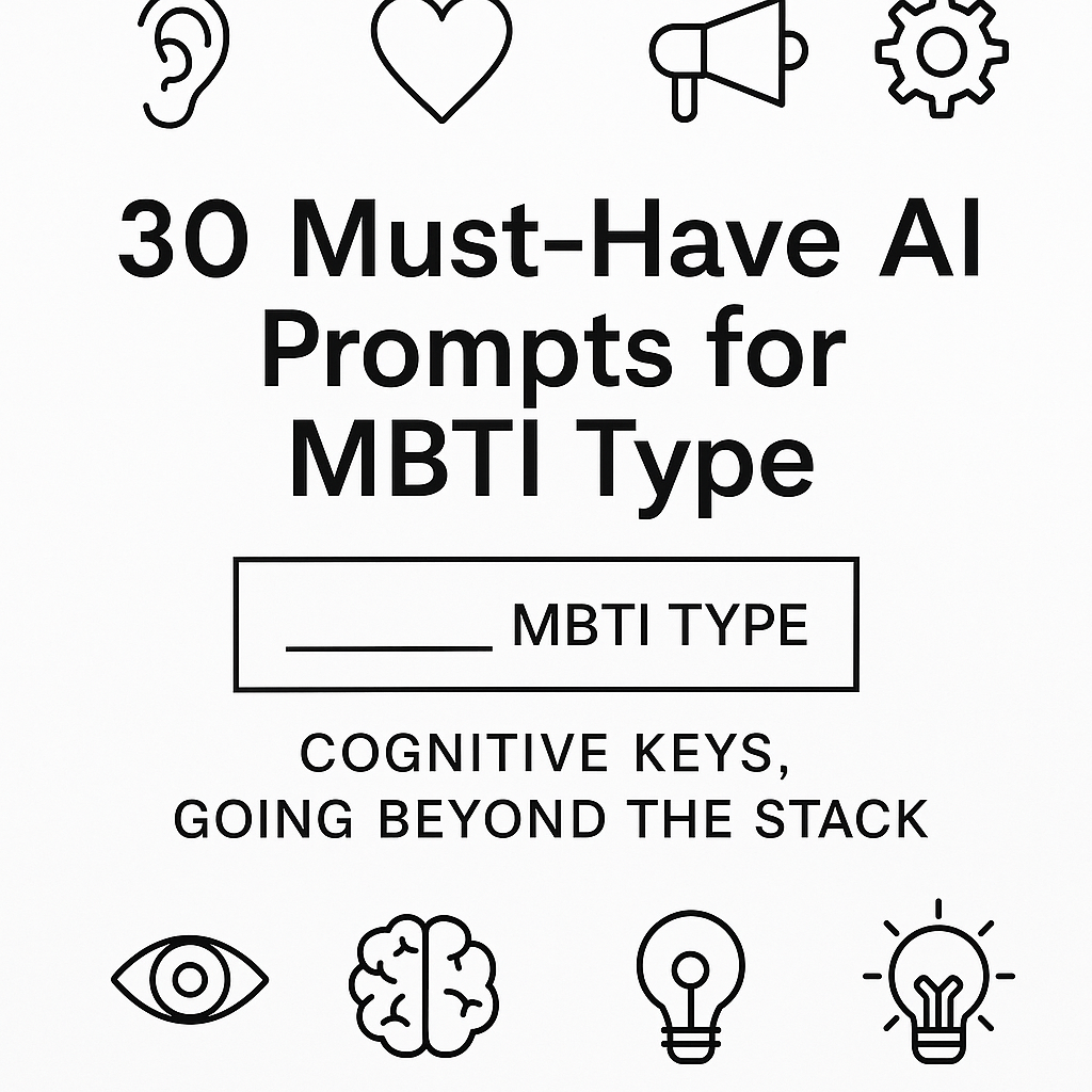 30 Must have Customized AI Prompts Based on Your Myers-Briggs Type