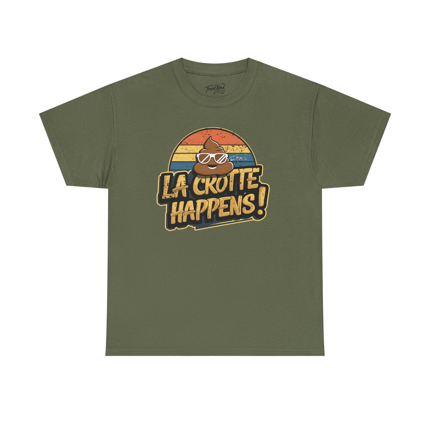 Cajun French Tee - Crap Happens Unisex Cotton T-Shirt