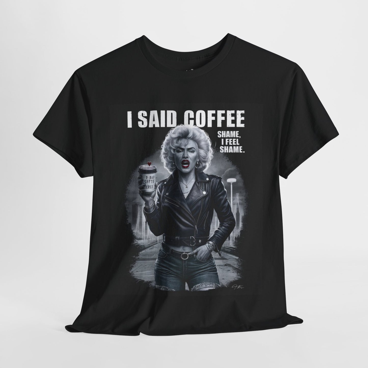 I Said Coffee Graphic Tee – Unisex Heavy Cotton T-Shirt for Coffee Lovers