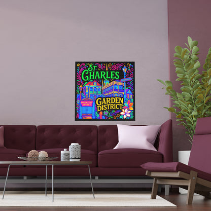 Silk Poster - Garden District Artwork