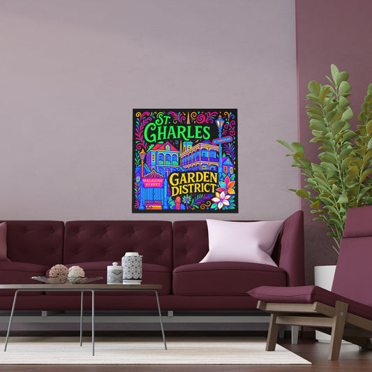 Silk Poster - Garden District Artwork