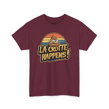 Cajun French Tee - Crap Happens Unisex Cotton T-Shirt