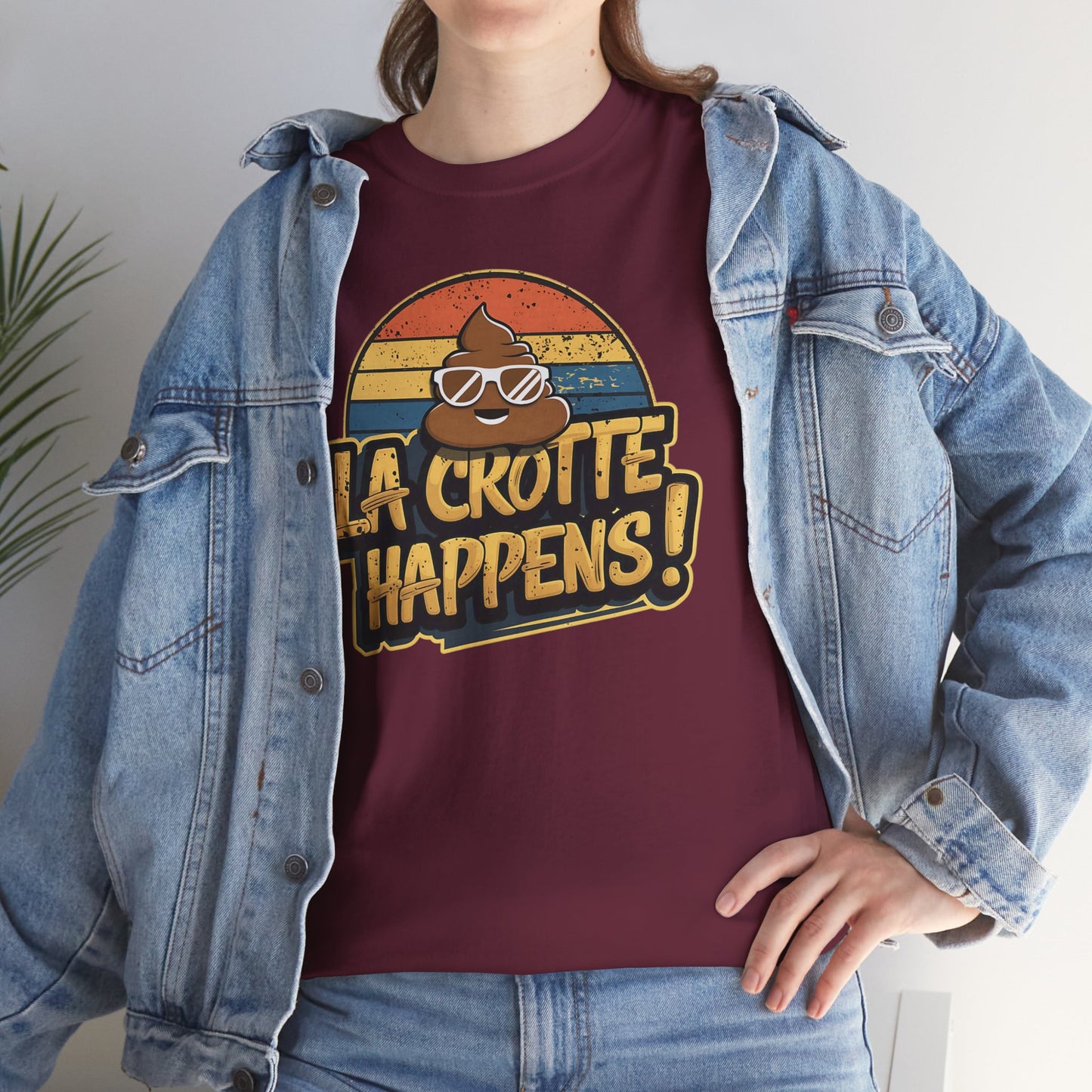 Cajun French Tee - Crap Happens Unisex Cotton T-Shirt