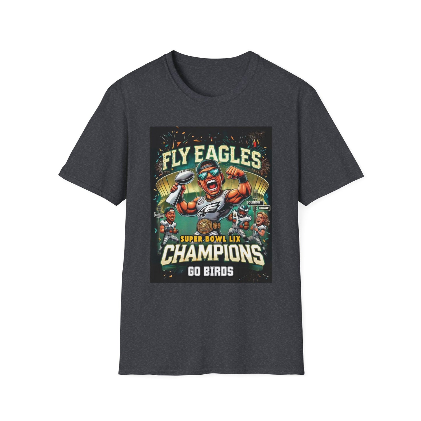 Philadelphia Eagles Super Bowl LIX Champions Caricature Unisex T-Shirt