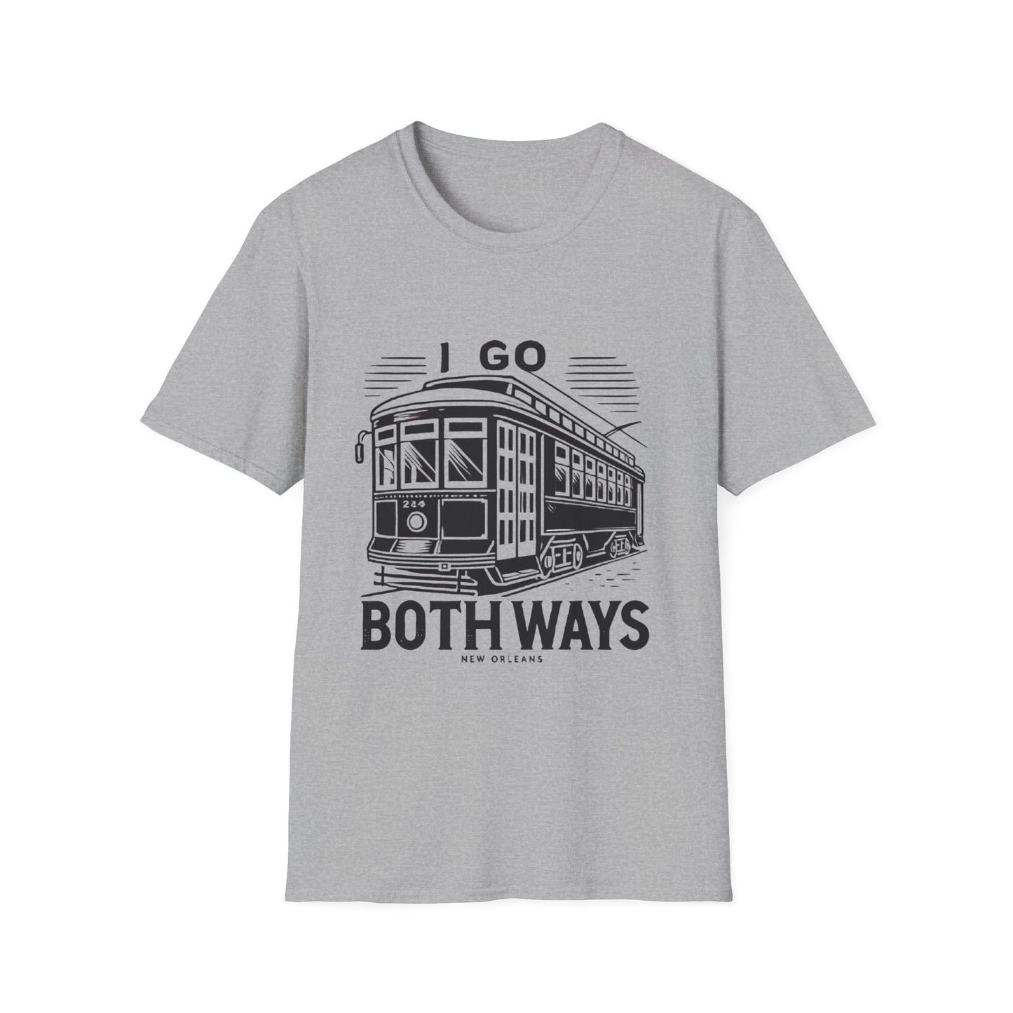 Streetcar Both Ways Mono Art Softstyle T-Shirt unisex