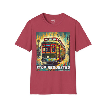 New Orleans Streetcar Stop Requested Design Unisex t-shirt