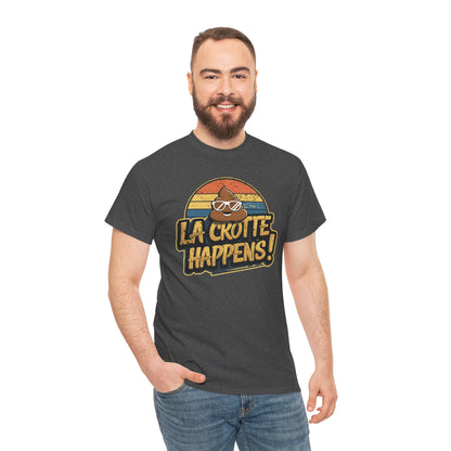 Cajun French Tee - Crap Happens Unisex Cotton T-Shirt