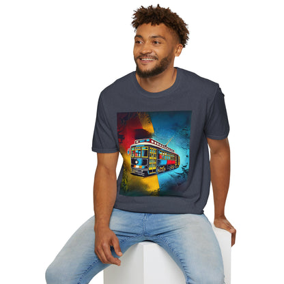 Vibrant Colorful New Orleans Streetcar T-Shirt