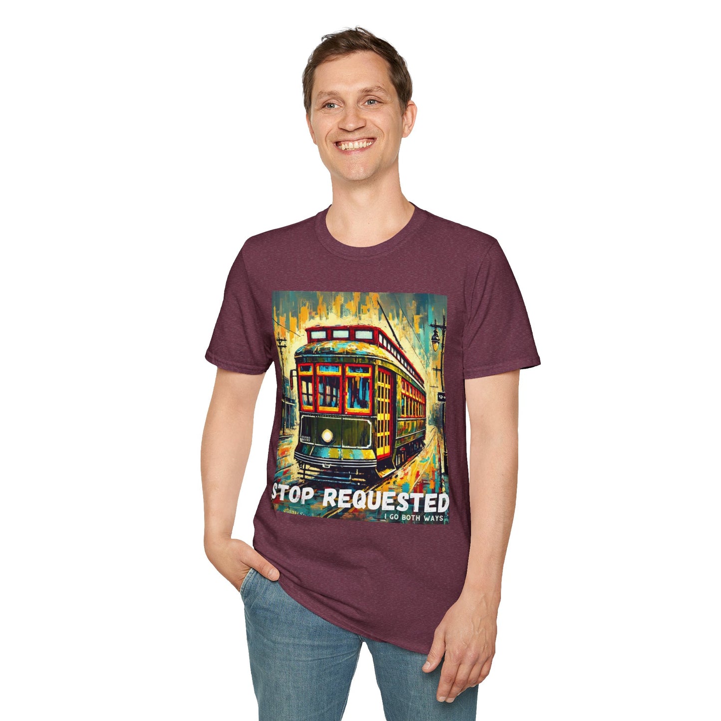 New Orleans Streetcar Stop Requested Design Unisex t-shirt