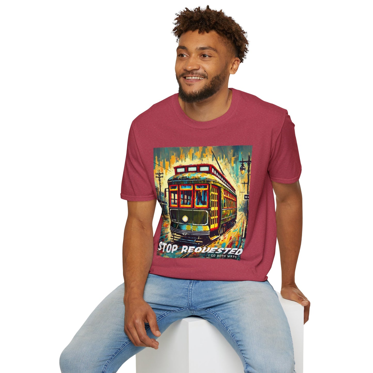 New Orleans Streetcar Stop Requested Design Unisex t-shirt