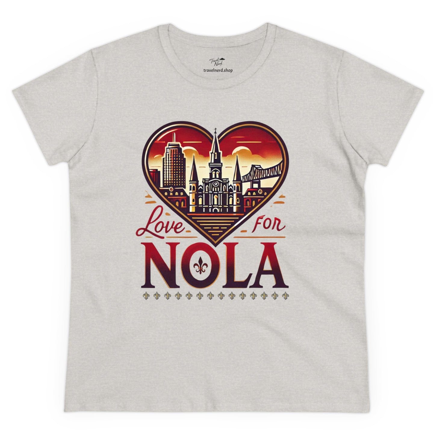 Love for Nola Women's Midweight Cotton Tee