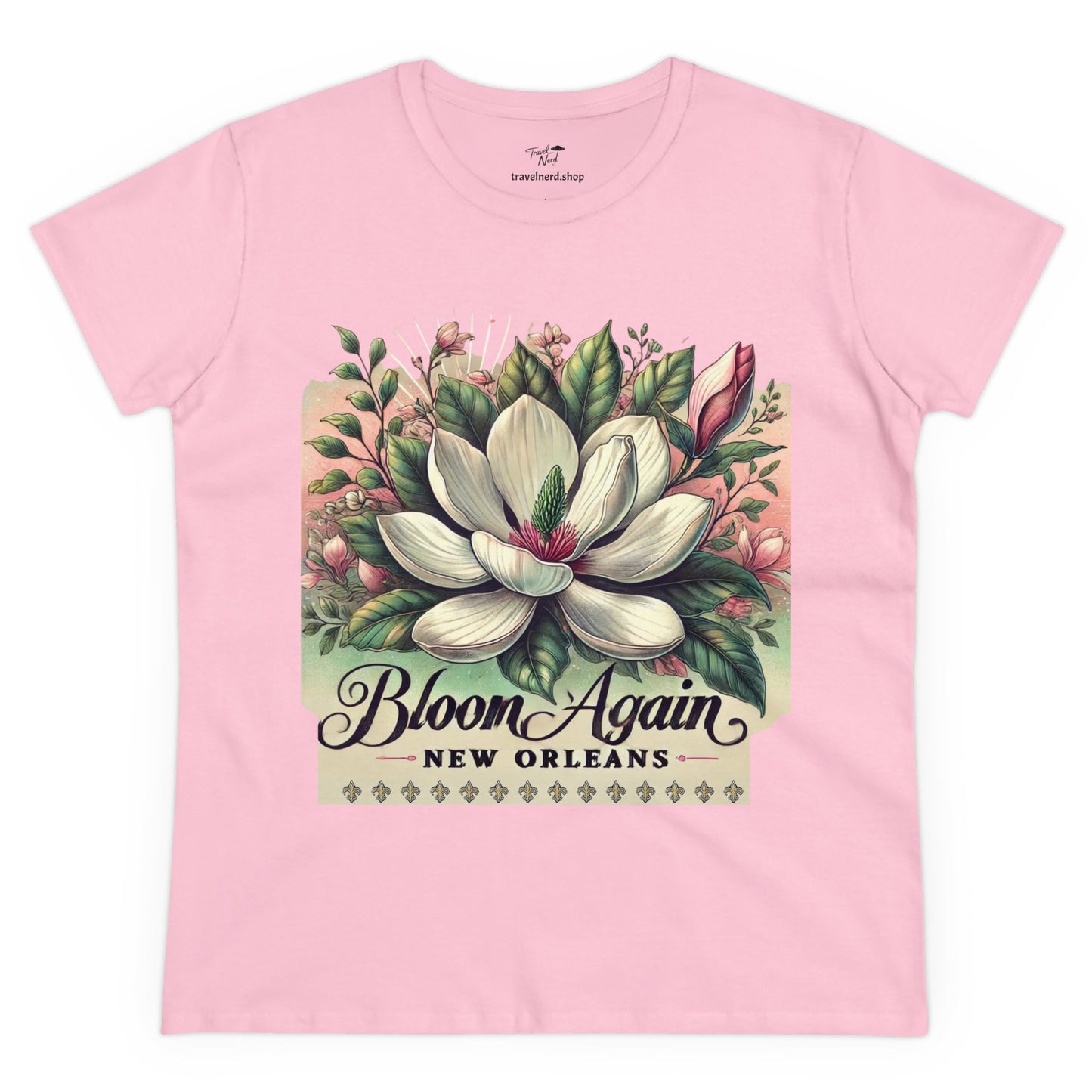 Bloom Again New Orleans Women's Midweight Cotton Tee