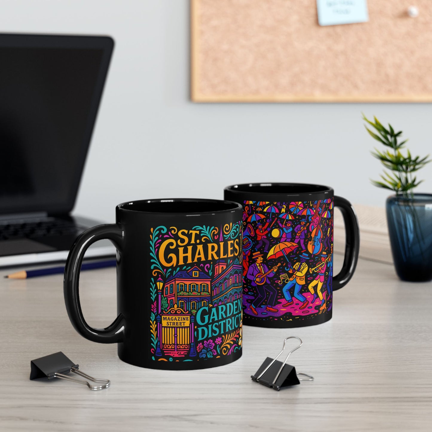Garden District -  New Orleans Neon Neighborhoods Coffee Mug Collection