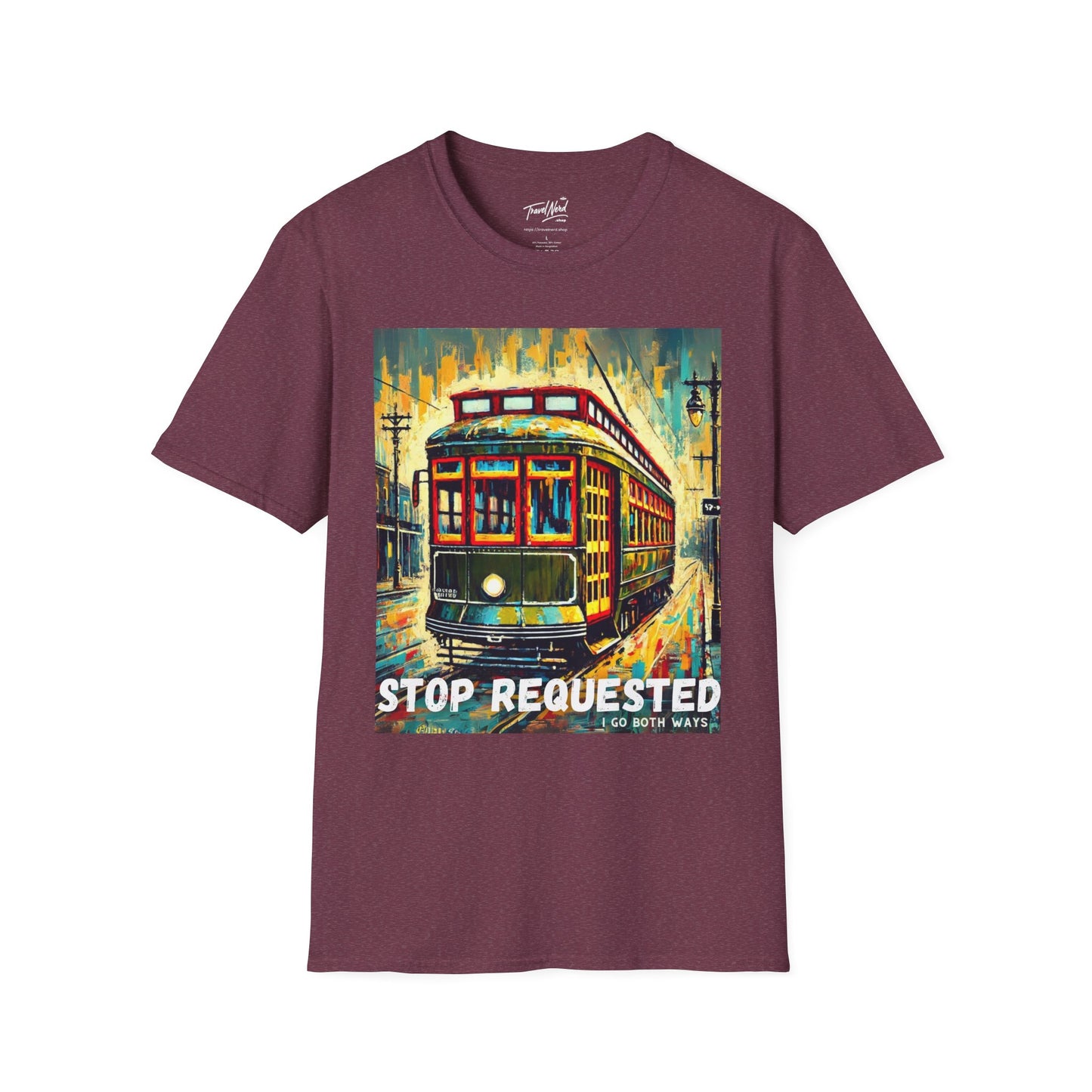 New Orleans Streetcar Stop Requested Design Unisex t-shirt