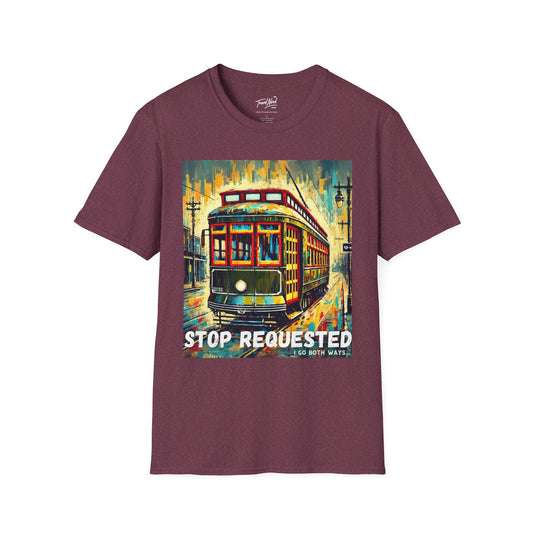 New Orleans Streetcar Stop Requested Design Unisex t-shirt
