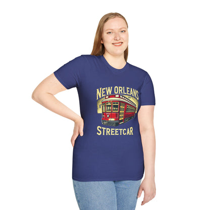 New Orleans Streetcar Graphic T-Shirt - Unisex Softstyle Tee