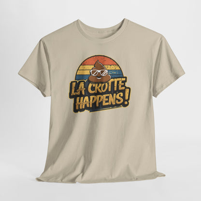Cajun French Tee - Crap Happens Unisex Cotton T-Shirt