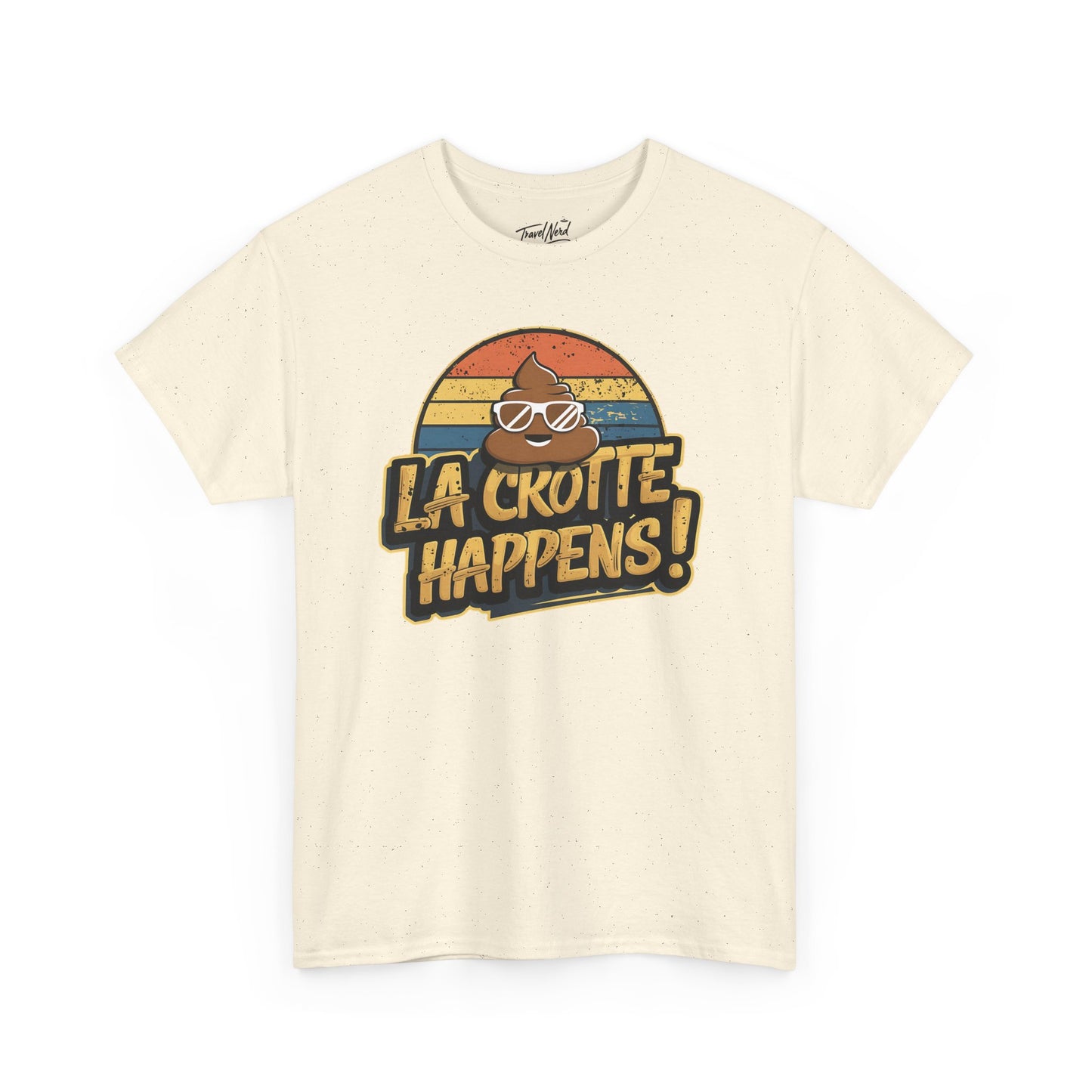 Cajun French Tee - Crap Happens Unisex Cotton T-Shirt