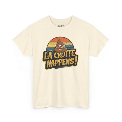 Cajun French Tee - Crap Happens Unisex Cotton T-Shirt
