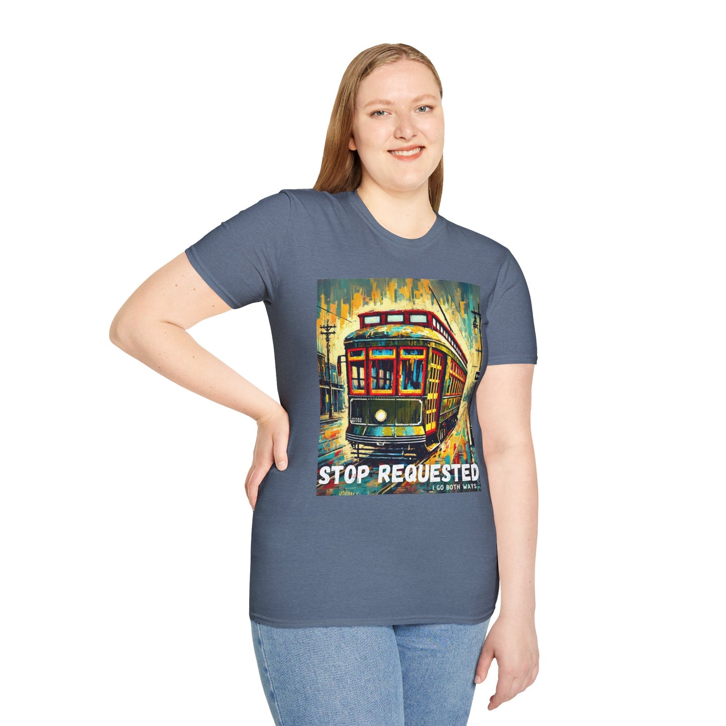 New Orleans Streetcar Stop Requested Design Unisex t-shirt