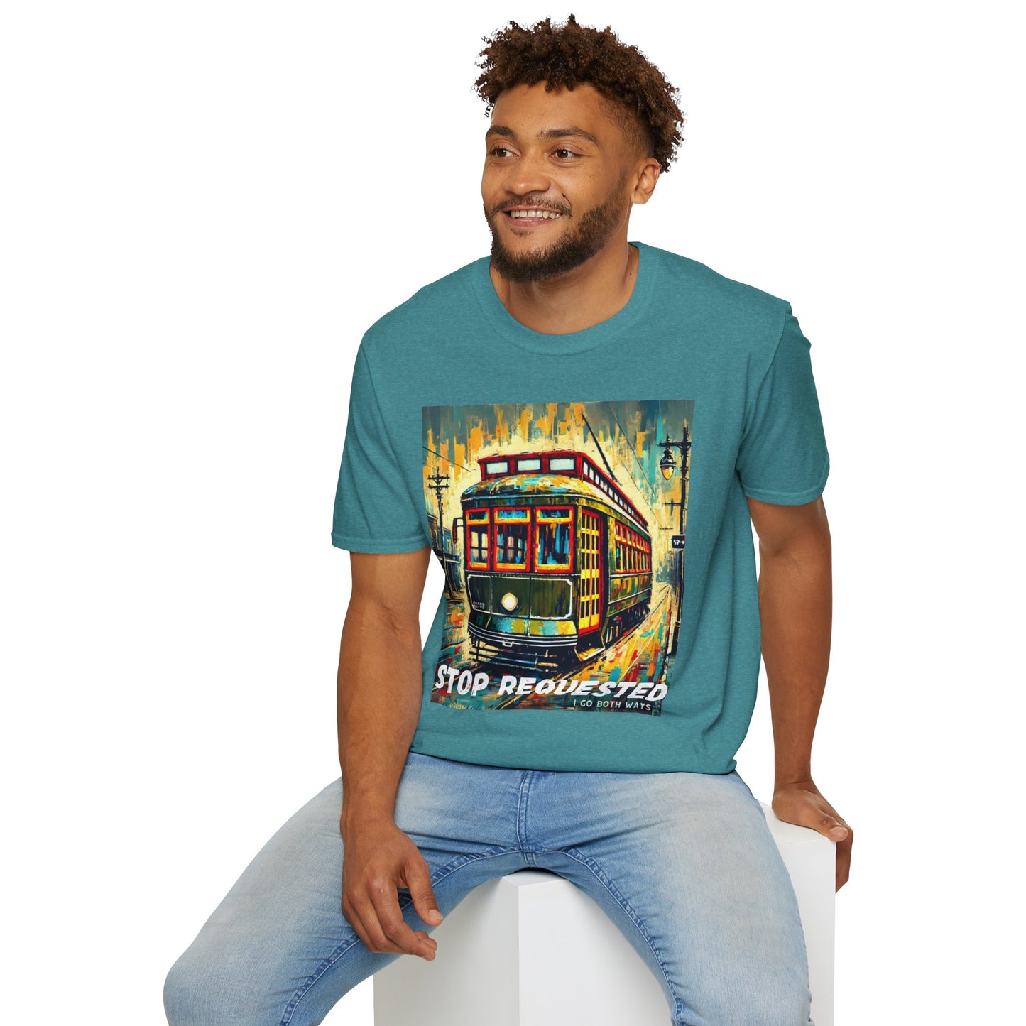 New Orleans Streetcar Stop Requested Design Unisex t-shirt