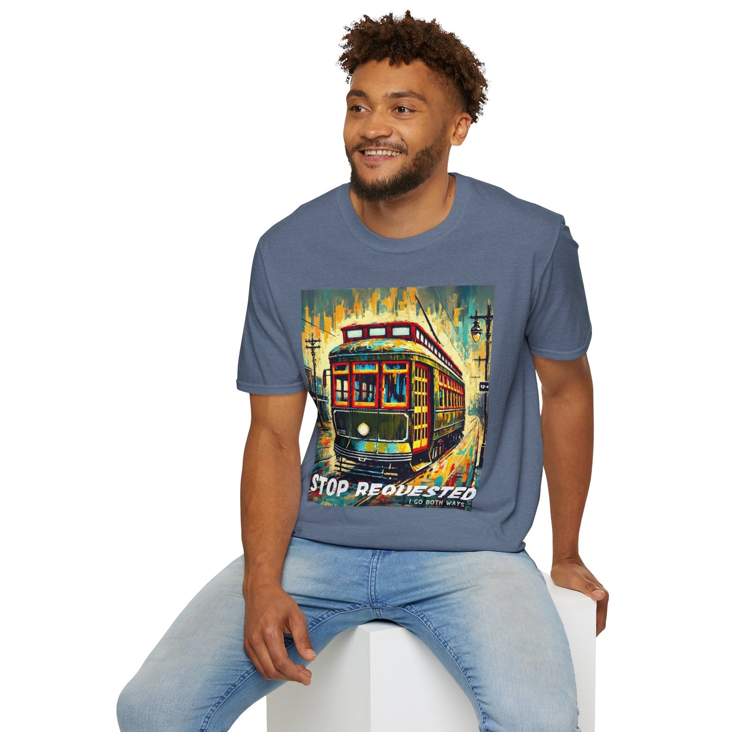 New Orleans Streetcar Stop Requested Design Unisex t-shirt