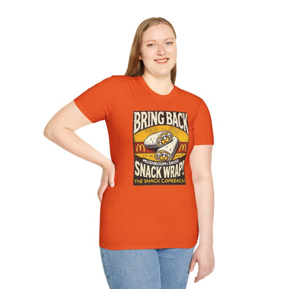 Mushroom & Swish Snack Wrap Unisex T-Shirt