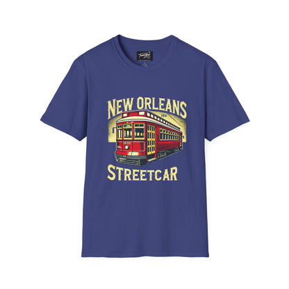 New Orleans Streetcar Graphic T-Shirt - Unisex Softstyle Tee