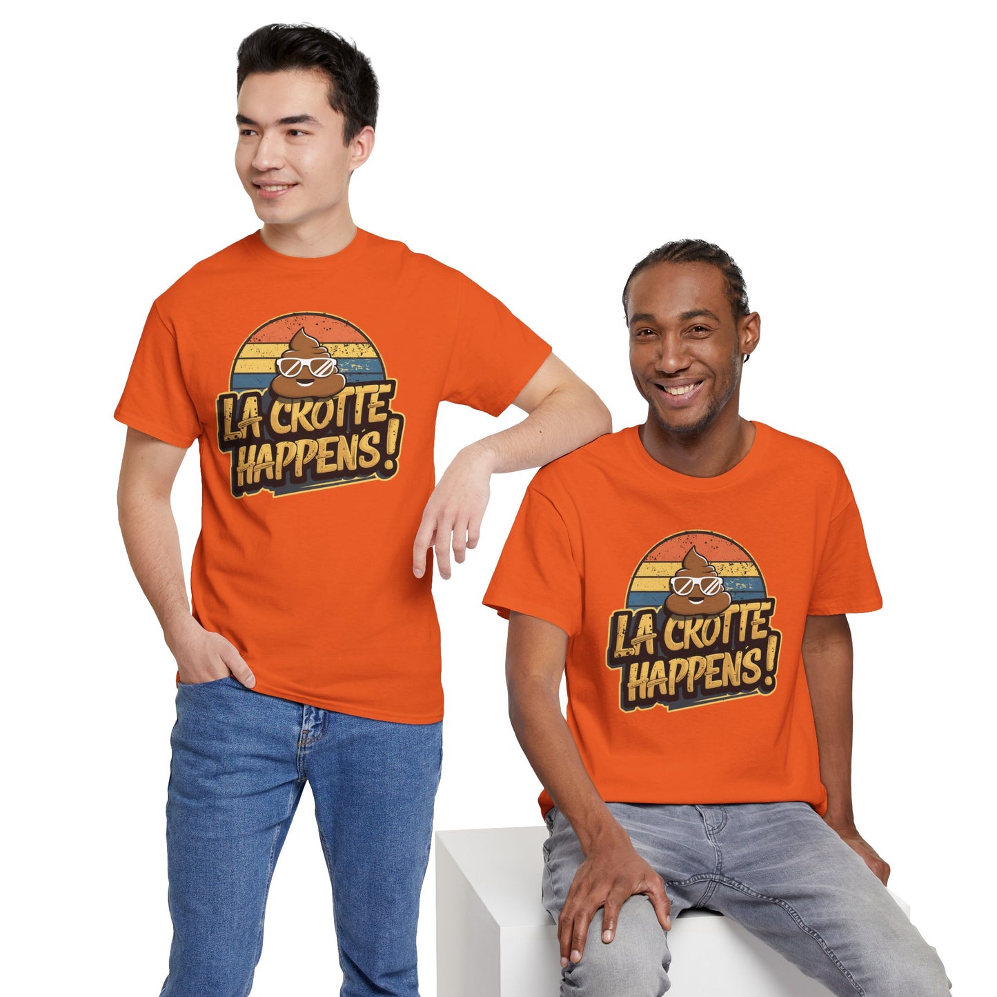 Cajun French Tee - Crap Happens Unisex Cotton T-Shirt