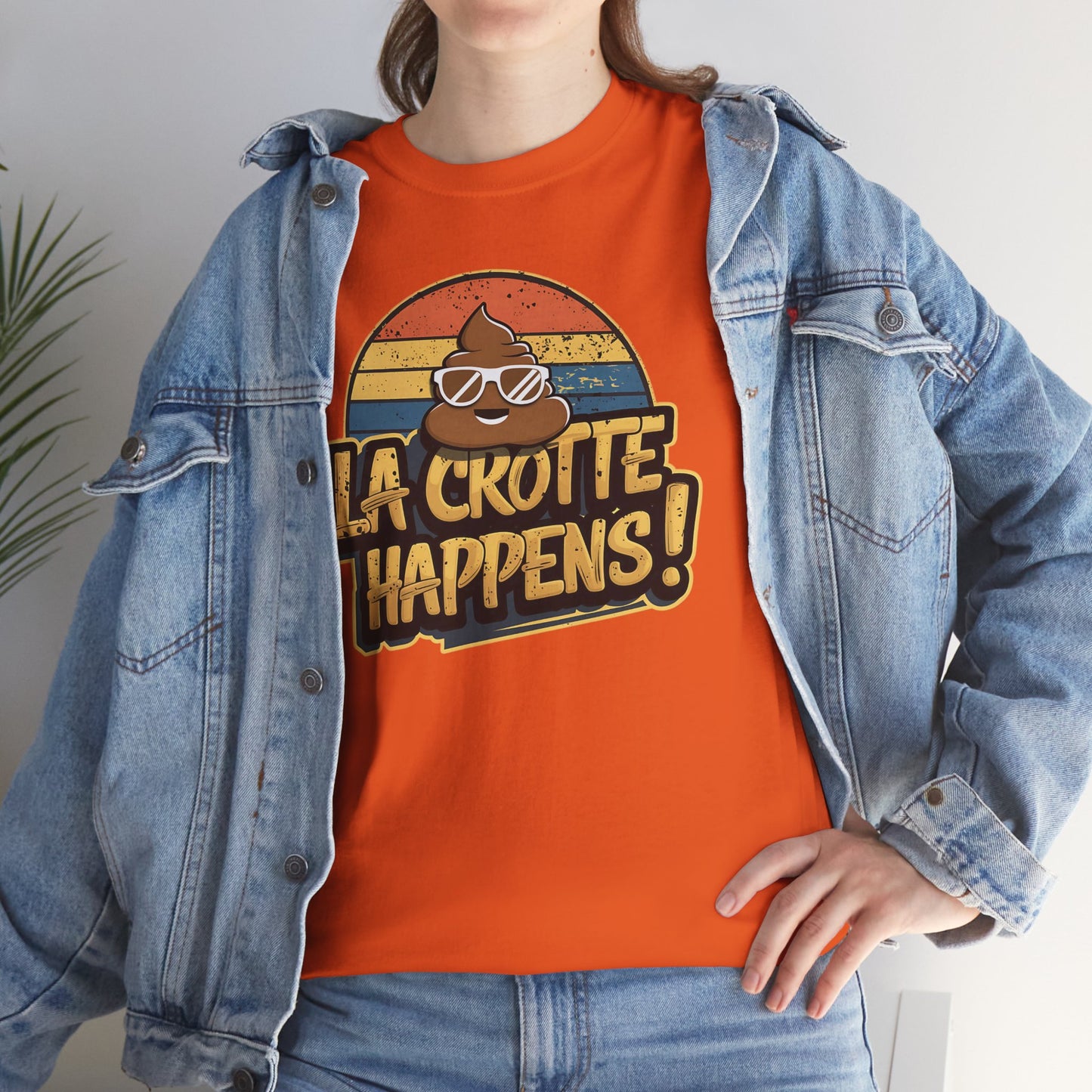 Cajun French Tee - Crap Happens Unisex Cotton T-Shirt