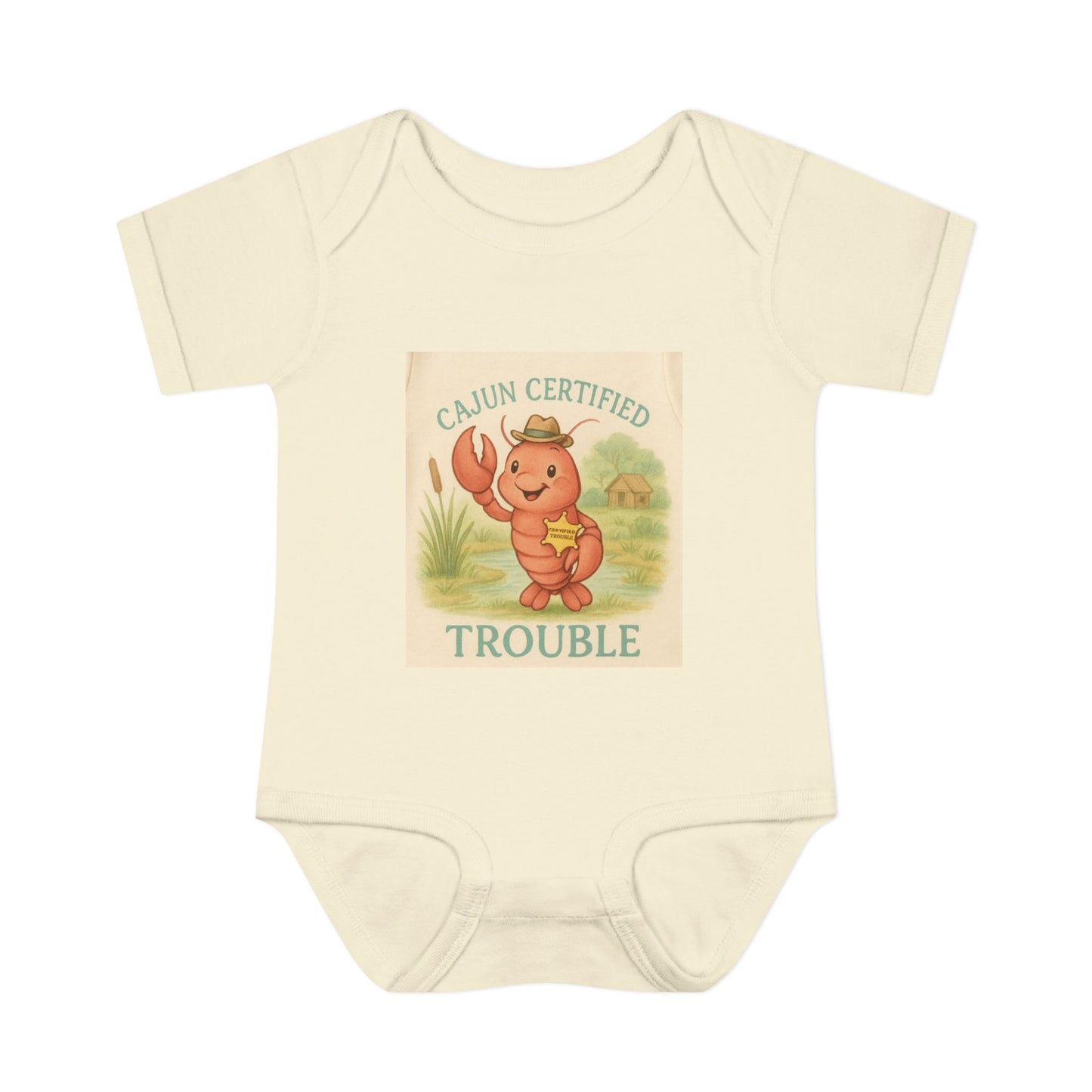 Cajun Certified Baby Bodysuit, Cute Infant Outfit, Baby Shower Gift, Infant Fashion, Adorable Baby Apparel