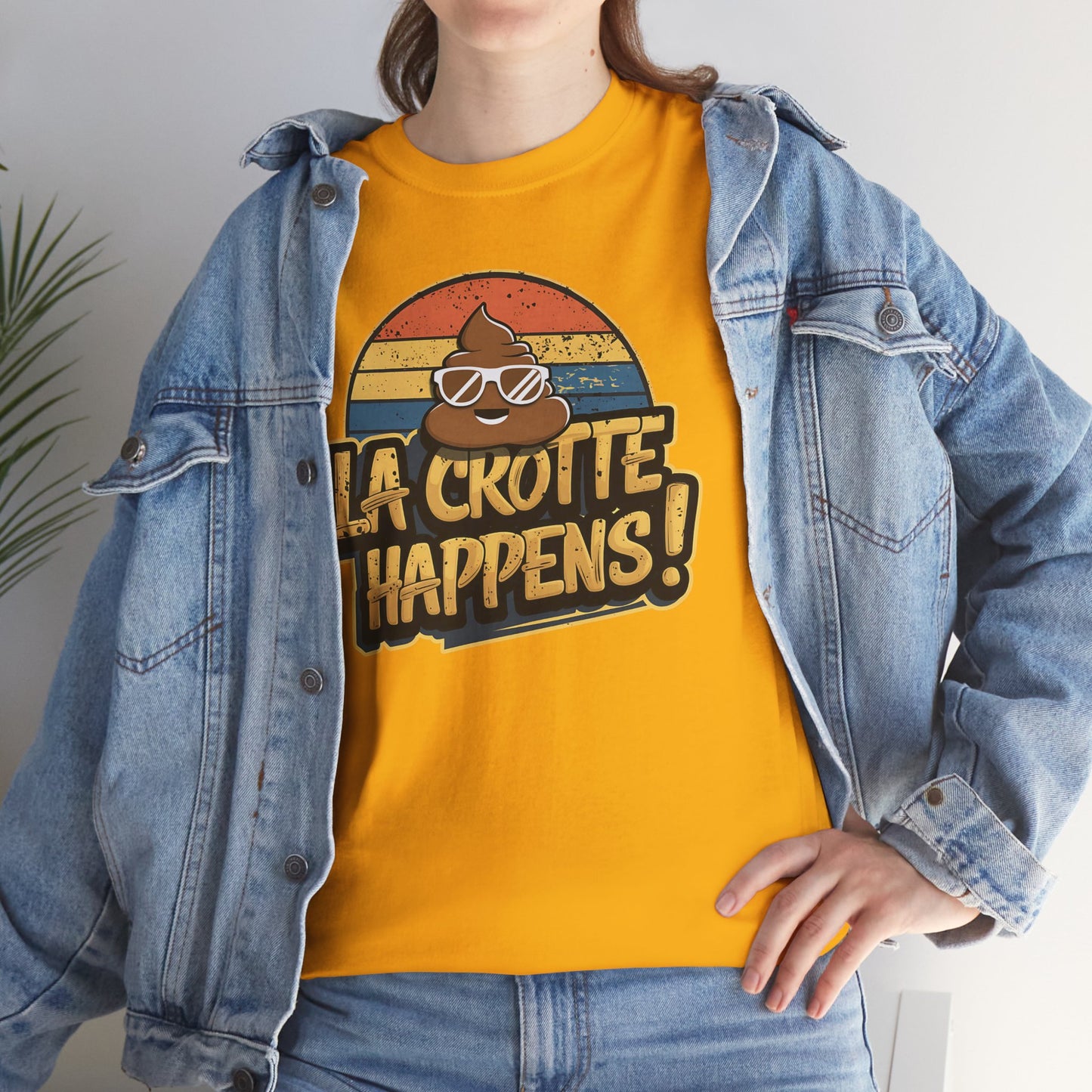Cajun French Tee - Crap Happens Unisex Cotton T-Shirt