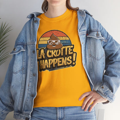 Cajun French Tee - Crap Happens Unisex Cotton T-Shirt