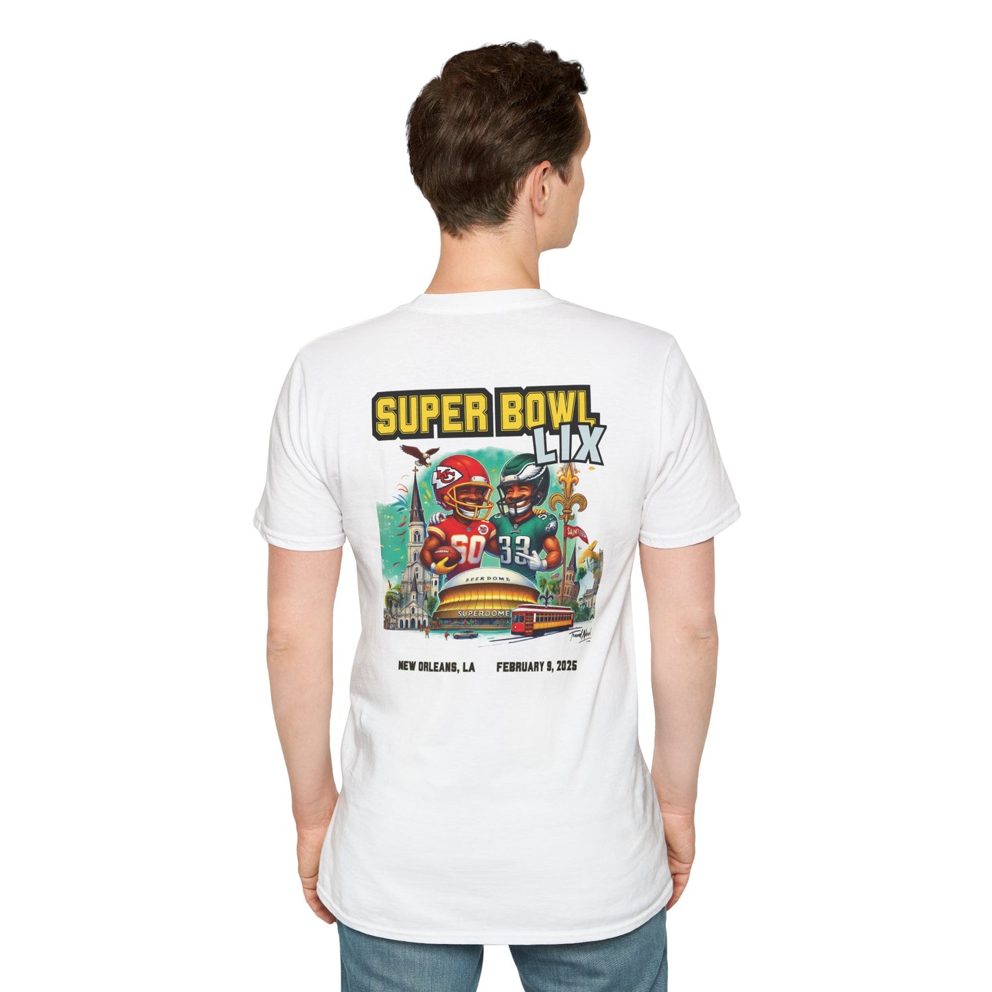 Super Bowl LIX 2025 at the Super Dome Chiefs vs Eagles T-Shirt