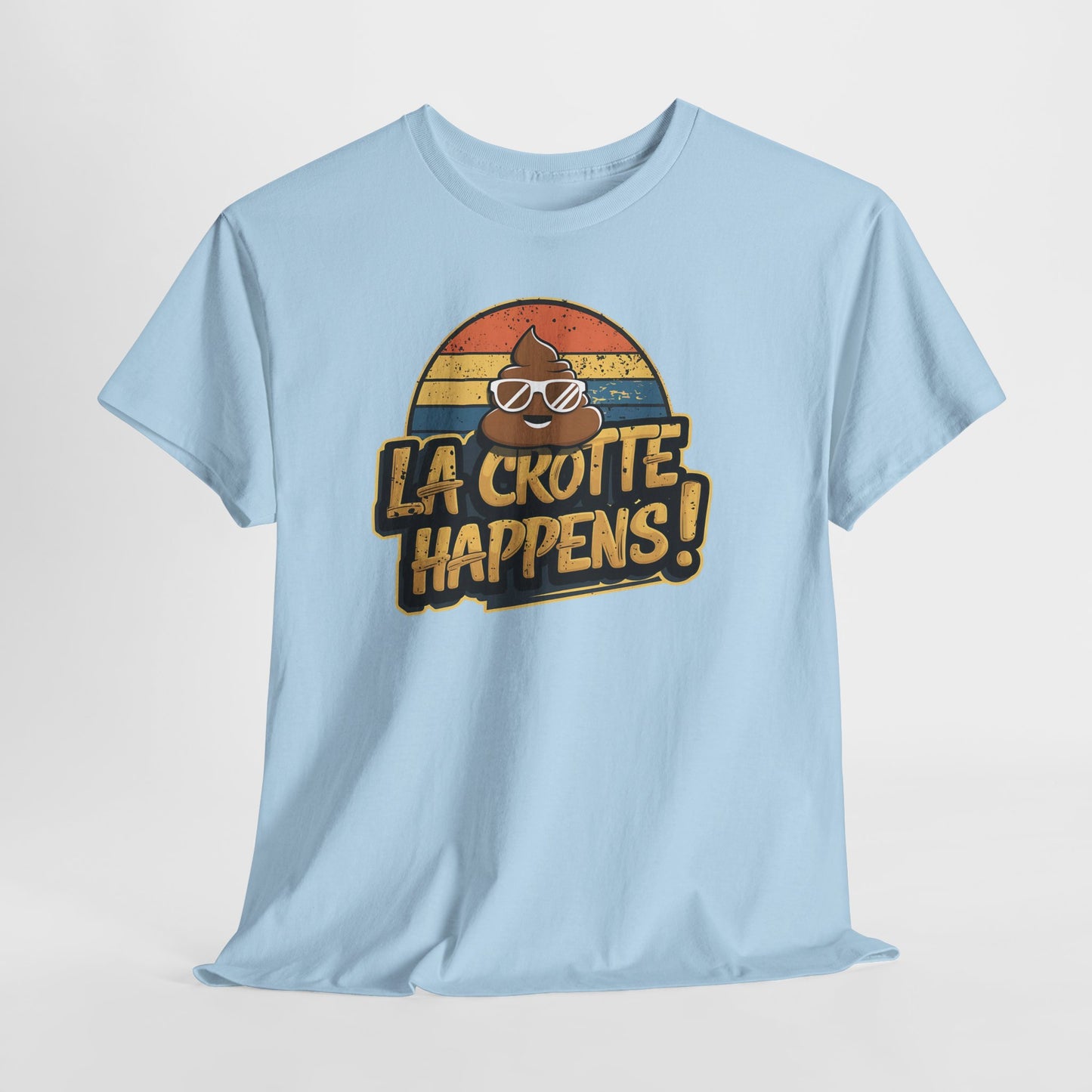 Cajun French Tee - Crap Happens Unisex Cotton T-Shirt