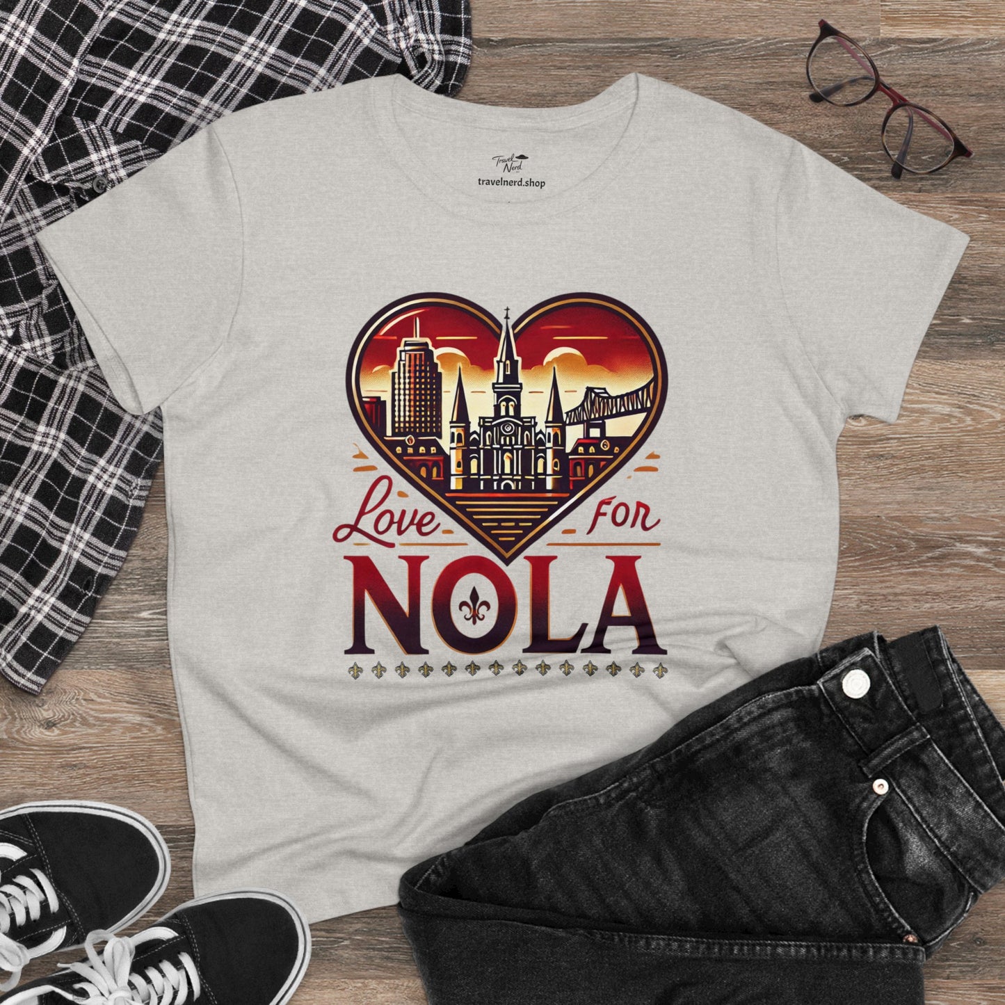 Love for Nola Women's Midweight Cotton Tee