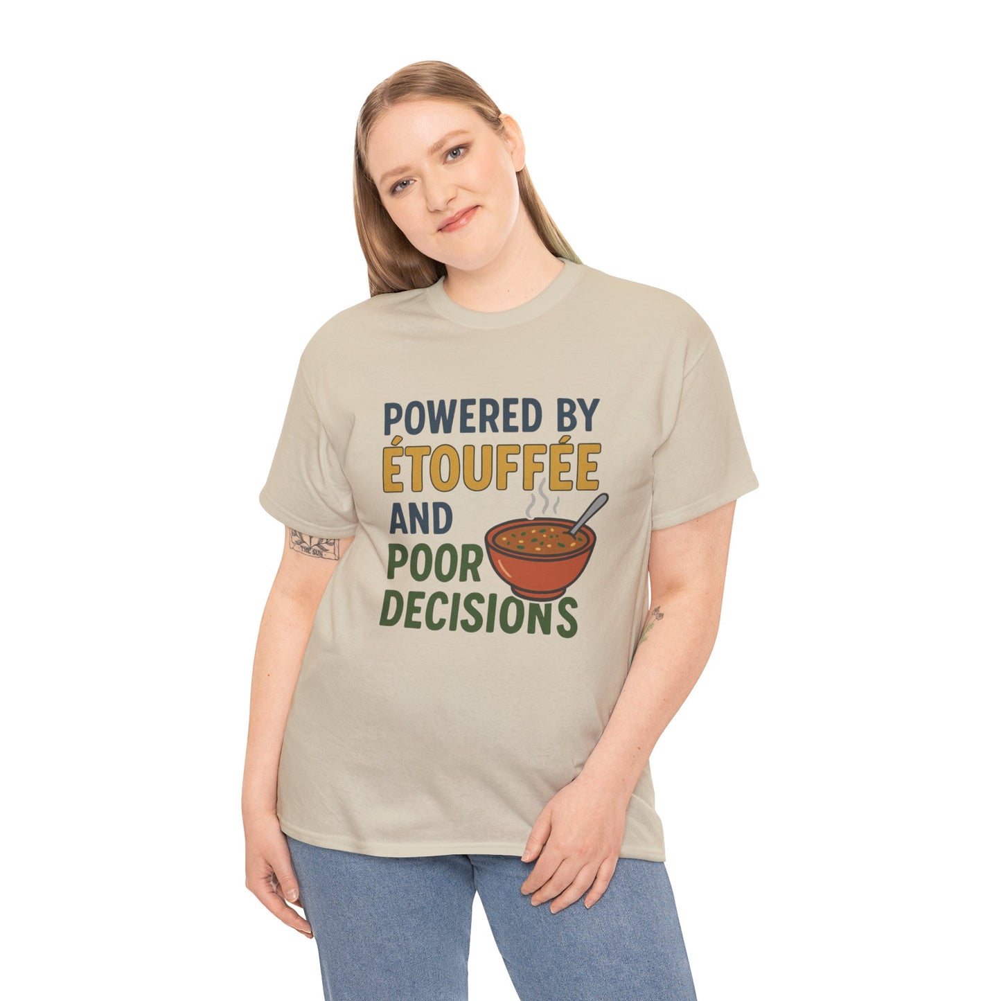 Funny Tee: Powered by Etouffee and Poor Decisions