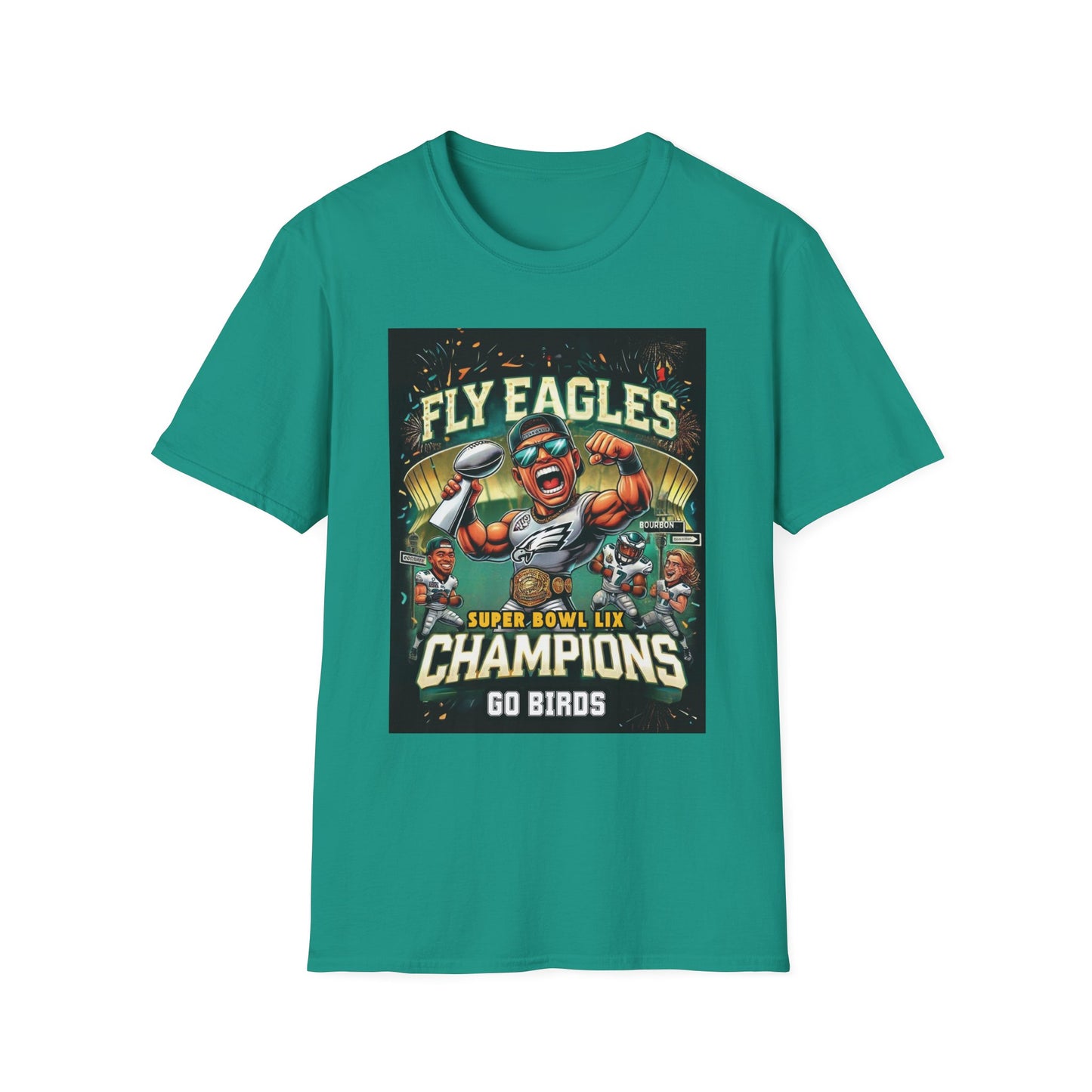 Philadelphia Eagles Super Bowl LIX Champions Caricature Unisex T-Shirt