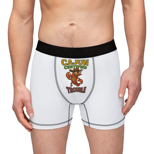 Cajun Themed Men's Boxers | Fun Underwear for Casual Comfort, Unique Gift for Him, Holiday Loungewear, Festive Roomwear