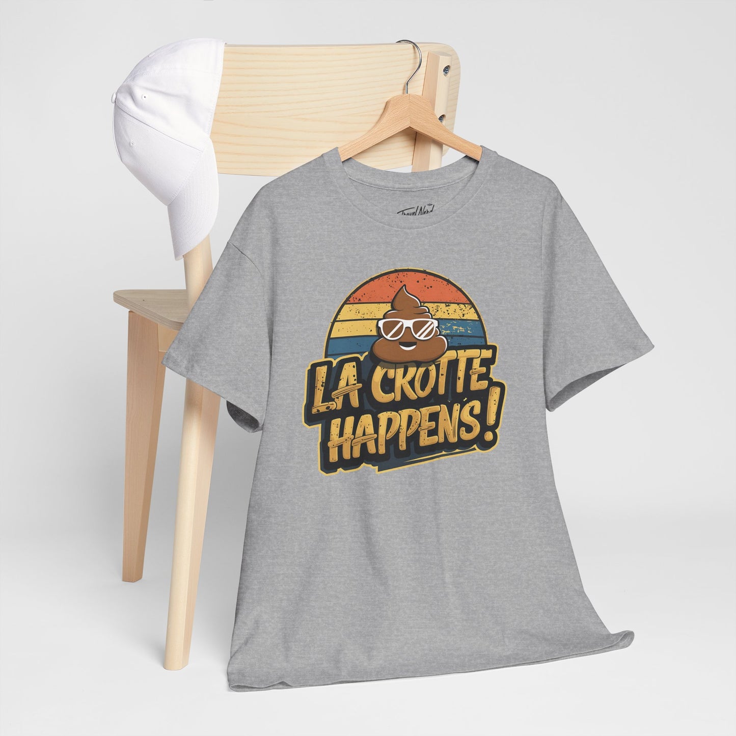 Cajun French Tee - Crap Happens Unisex Cotton T-Shirt