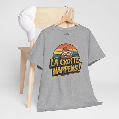 Cajun French Tee - Crap Happens Unisex Cotton T-Shirt