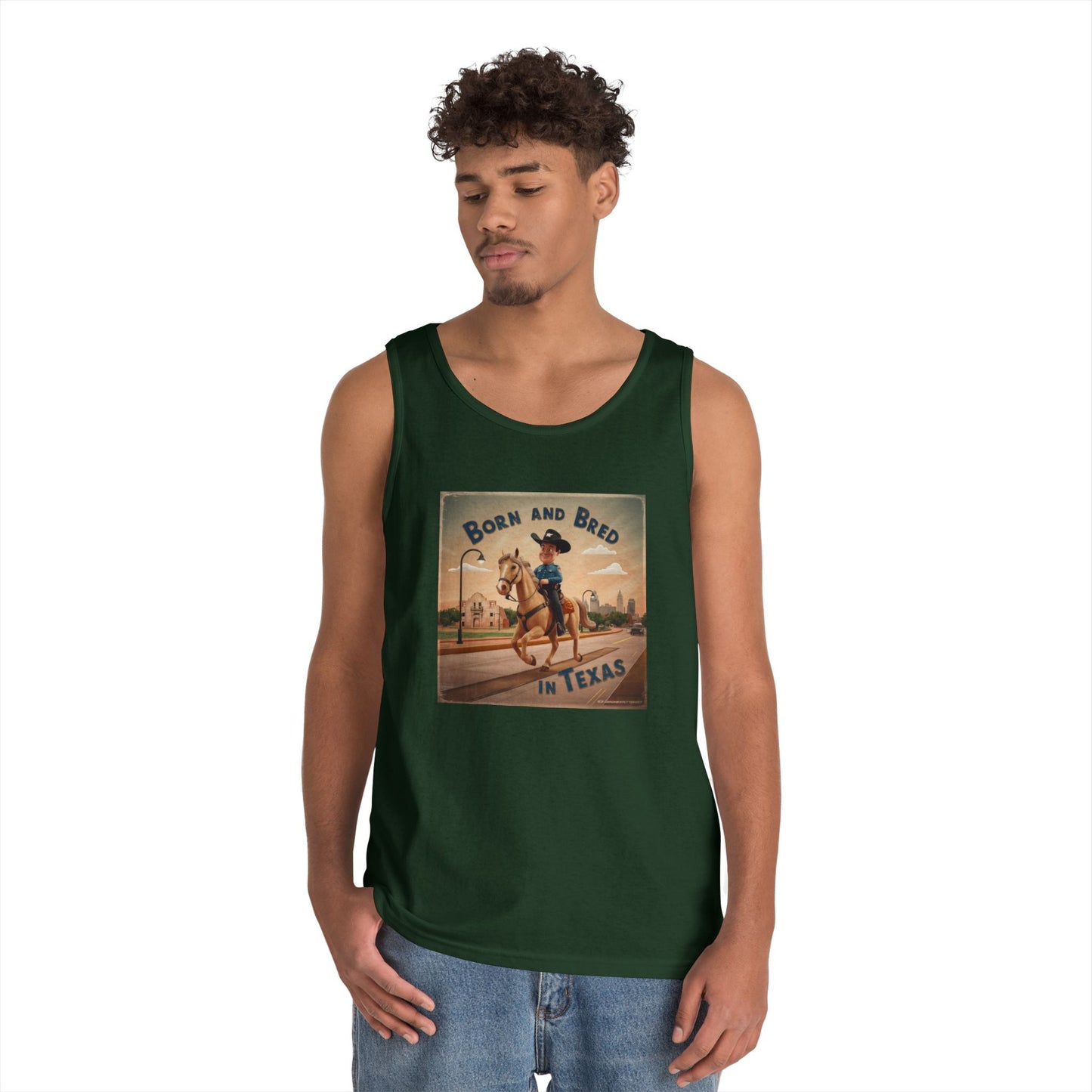 Tank Top - BORN AND BRED TEXAS Design