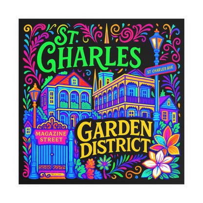 Silk Poster - Garden District Artwork