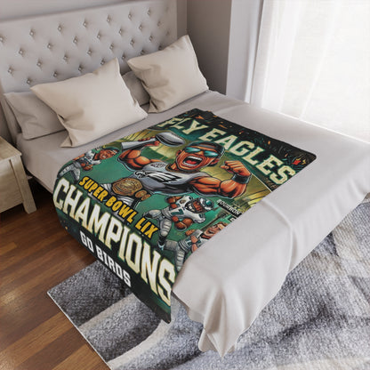 Super Bowl Champions Microfiber Blanket for Eagles Fans