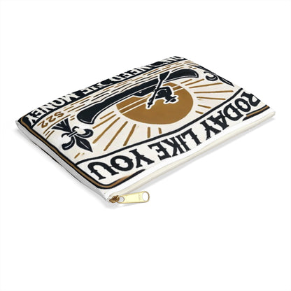 Travel Pouch with Cajun Motivational Phrase 'Roday'