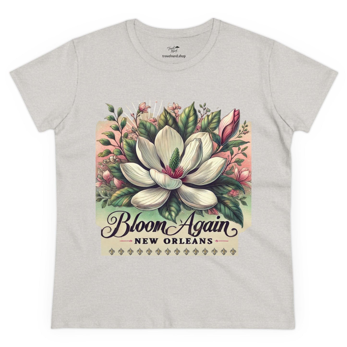 Bloom Again New Orleans Women's Midweight Cotton Tee