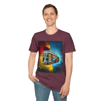 Vibrant Colorful New Orleans Streetcar T-Shirt