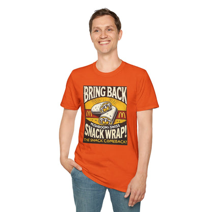 Mushroom & Swish Snack Wrap Unisex T-Shirt