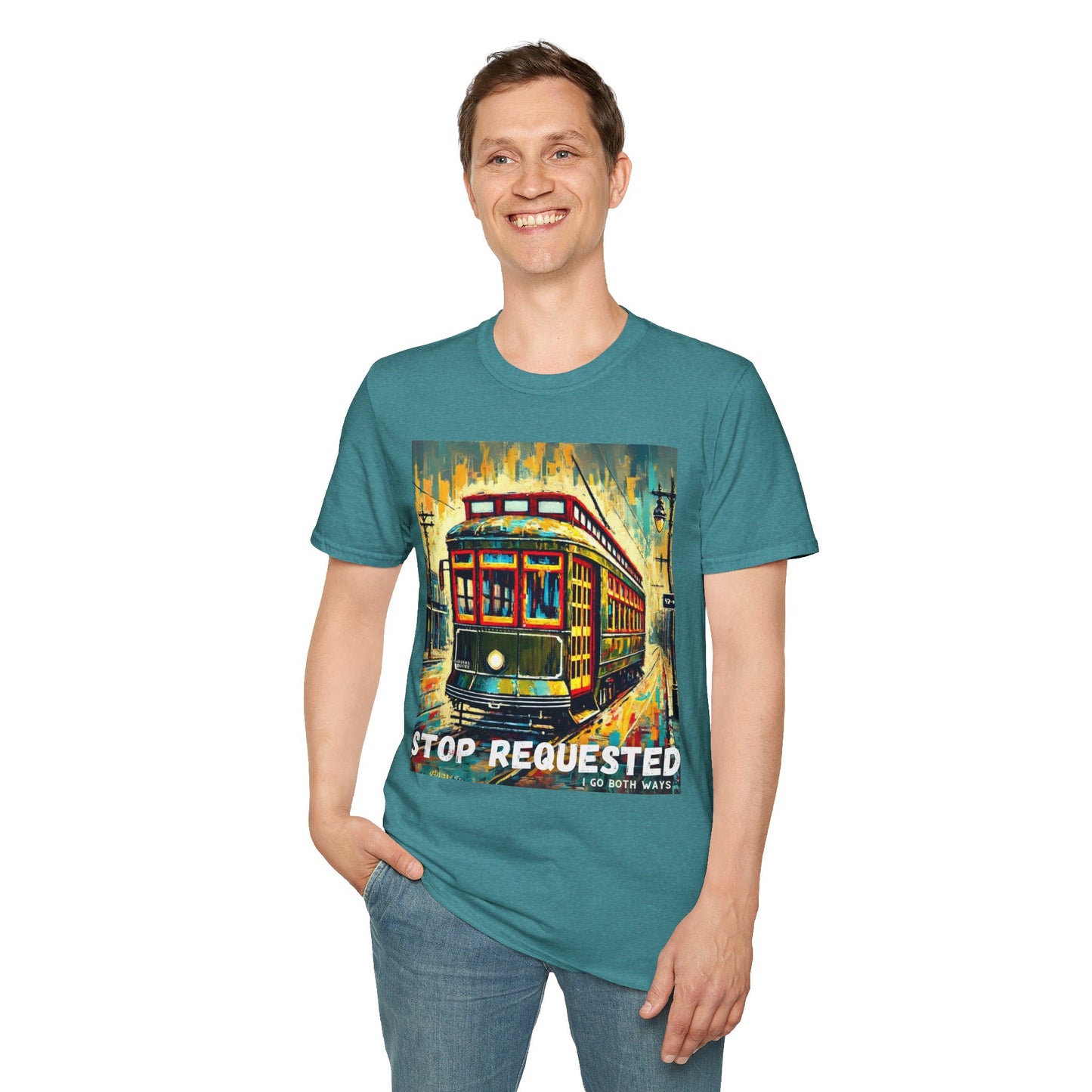 New Orleans Streetcar Stop Requested Design Unisex t-shirt